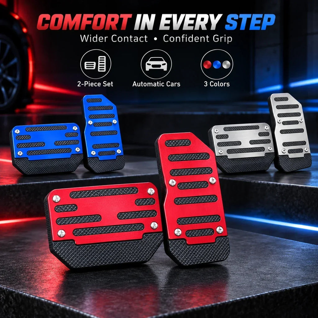 🚗🦶 2-Pack Non-Slip Car Brake & Gas Pedal Cover Pads ✨
