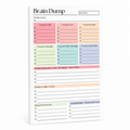 🧠 ADHD Brain Dump Notepad – Organize Tasks & Priorities | 50 Sheets ✅