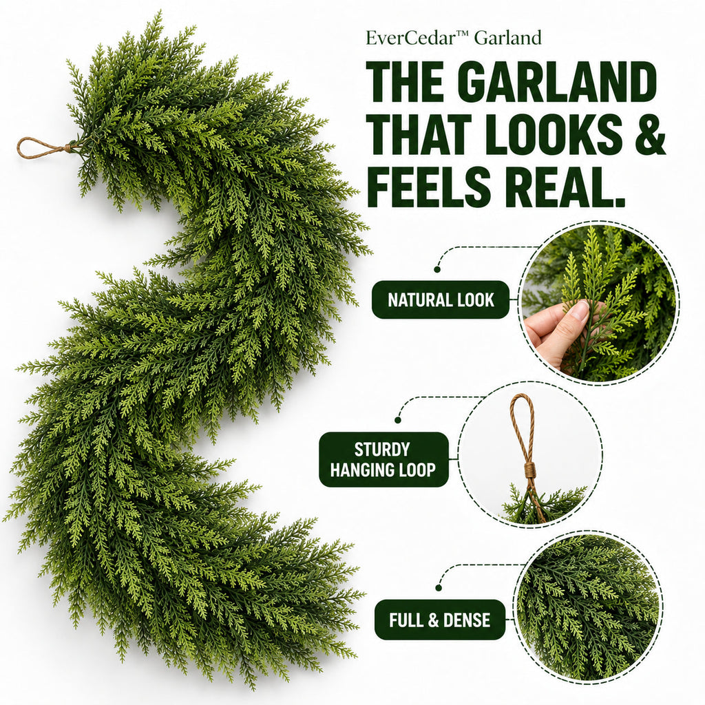 🏆2026 HOT SALE💥Christmas Cedar Garland