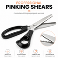 ✂️ Professional Pinking Shears – Sharp Serrated Fabric Scissors for Clean Zigzag Edges