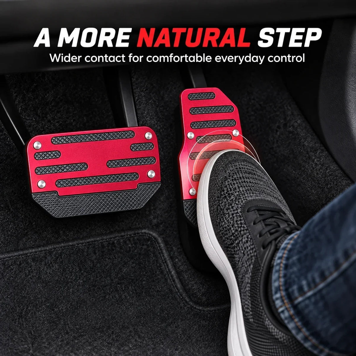 🚗🦶 2-Pack Non-Slip Car Brake & Gas Pedal Cover Pads ✨