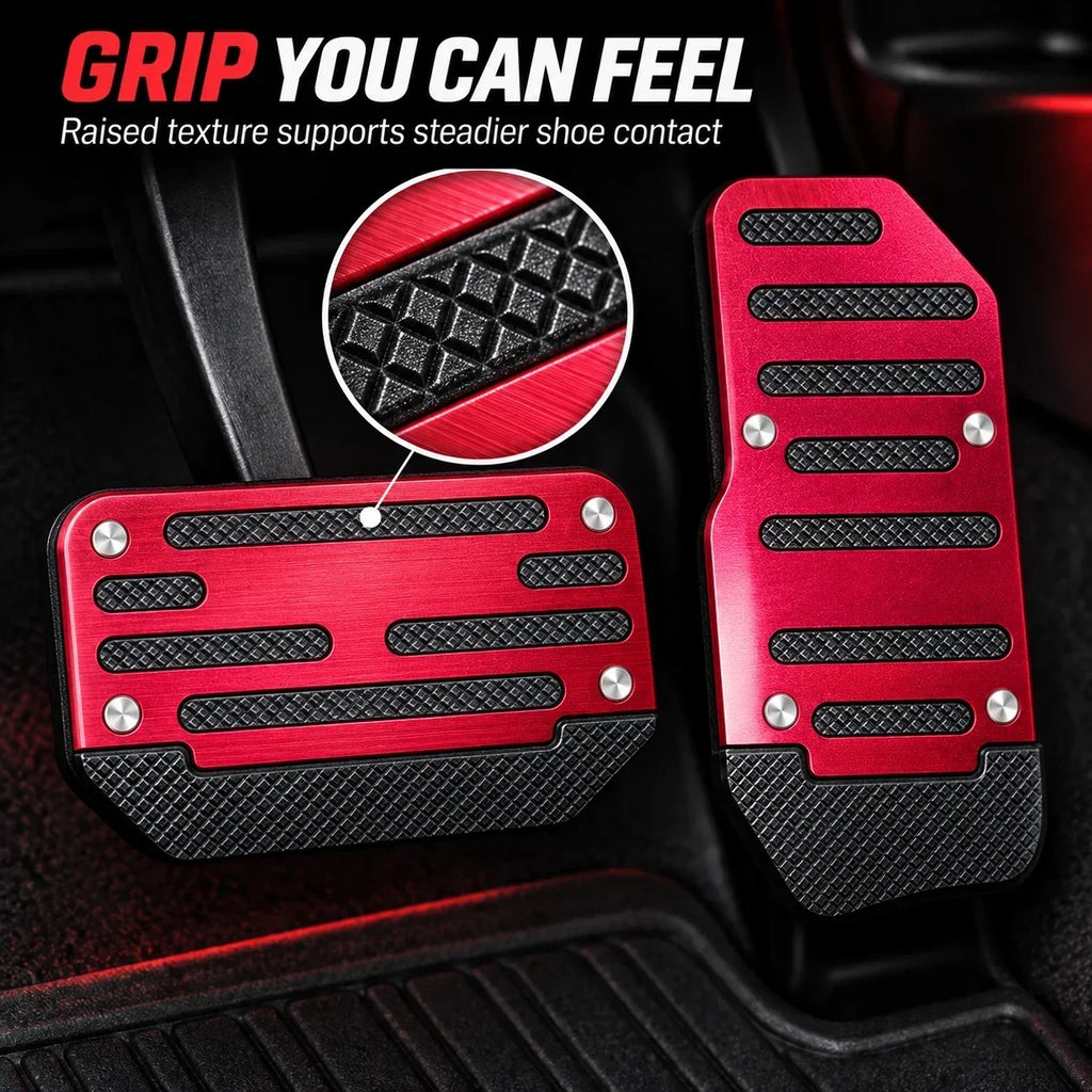 🚗🦶 2-Pack Non-Slip Car Brake & Gas Pedal Cover Pads ✨