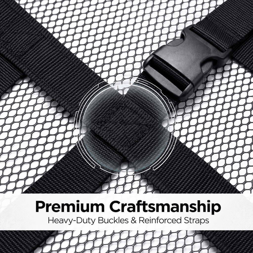 🚙 SkyStow™ Car Ceiling Cargo Net – Overhead Storage Organizer for SUVs & Sedans