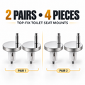 🔩 Top-Fix Toilet Seat Expansion Hinge Repair Kit – Rock-Solid Wobble Fix 🚽