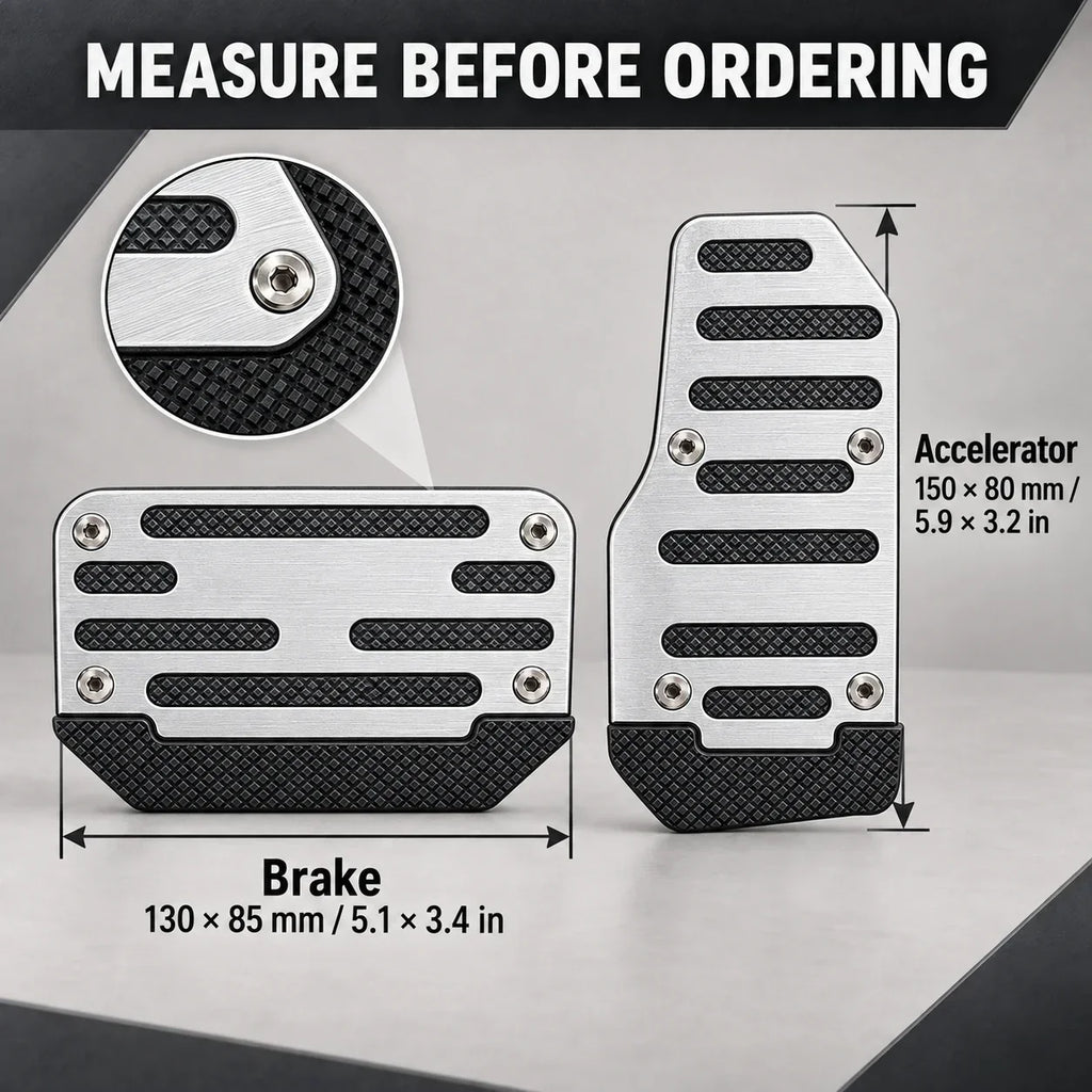 🚗🦶 2-Pack Non-Slip Car Brake & Gas Pedal Cover Pads ✨