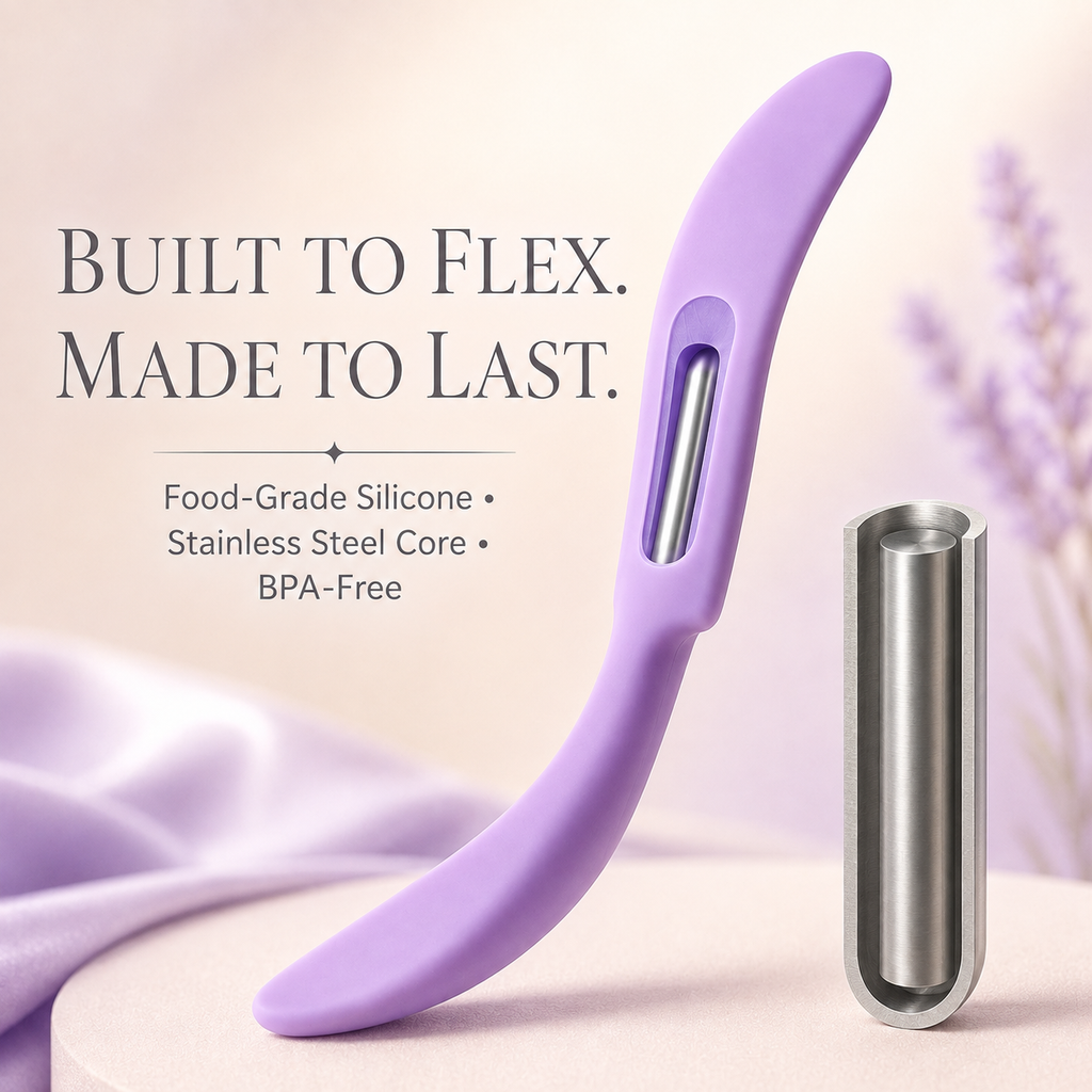 ✨ 3-Piece Mini Silicone Spatula Set – Double-Ended Jar & Makeup Scrapers 💜