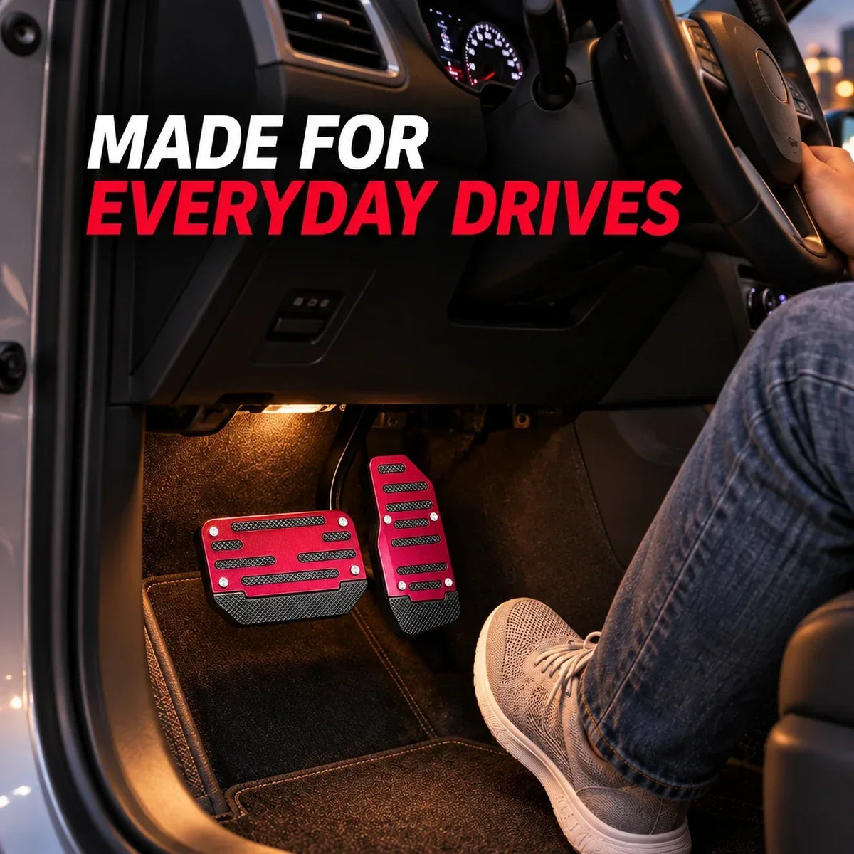🚗🦶 2-Pack Non-Slip Car Brake & Gas Pedal Cover Pads ✨