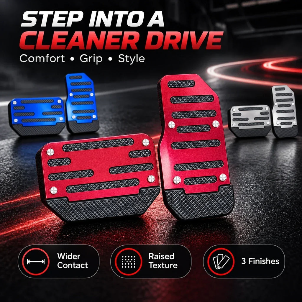 🚗🦶 2-Pack Non-Slip Car Brake & Gas Pedal Cover Pads ✨