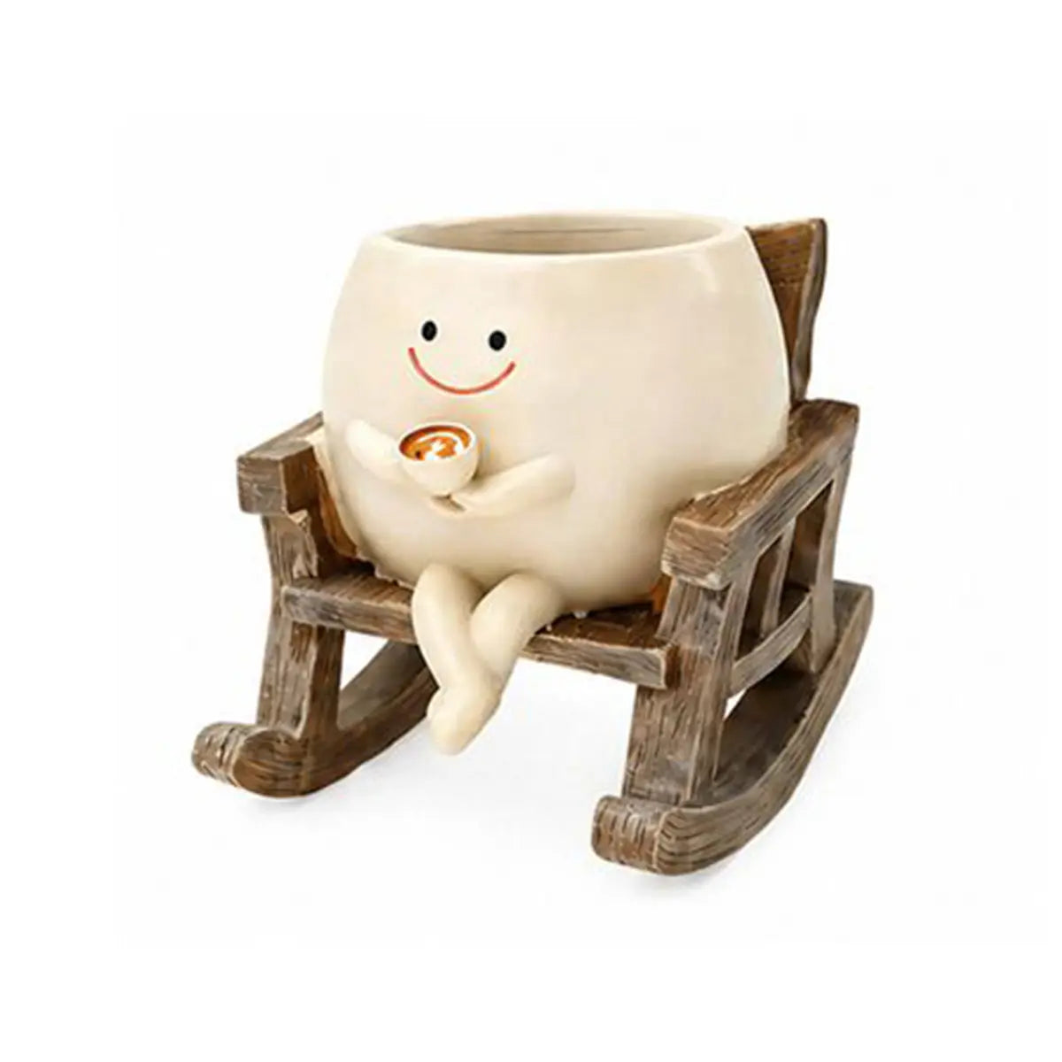 🌼 Cartoon Chair Resin Vase – Adorable Flower Pot & Home Decor