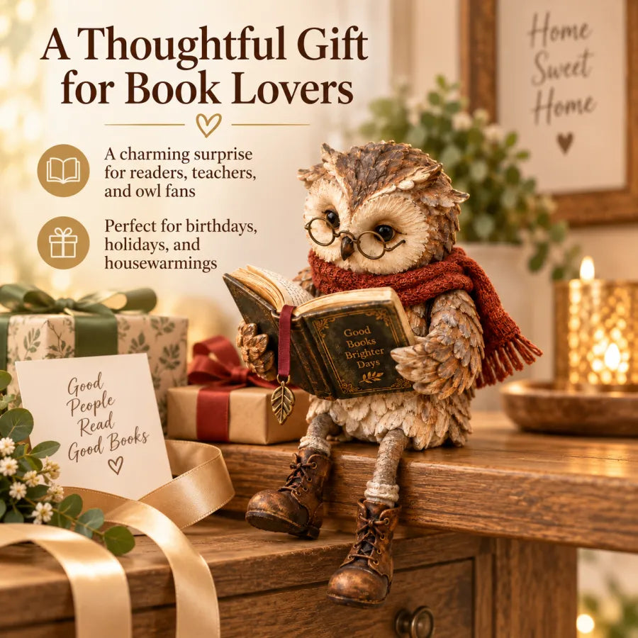 🦉 Reading Owl Figurine
