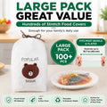🔥🔥LAST DAY 49% OFF🔥🍽️ Elastic Stretch Bowl Covers 🔁Disposable Microwave Safe Food Storage Covers