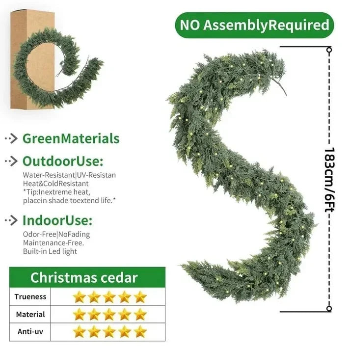 🏆2026 HOT SALE💥Christmas Cedar Garland