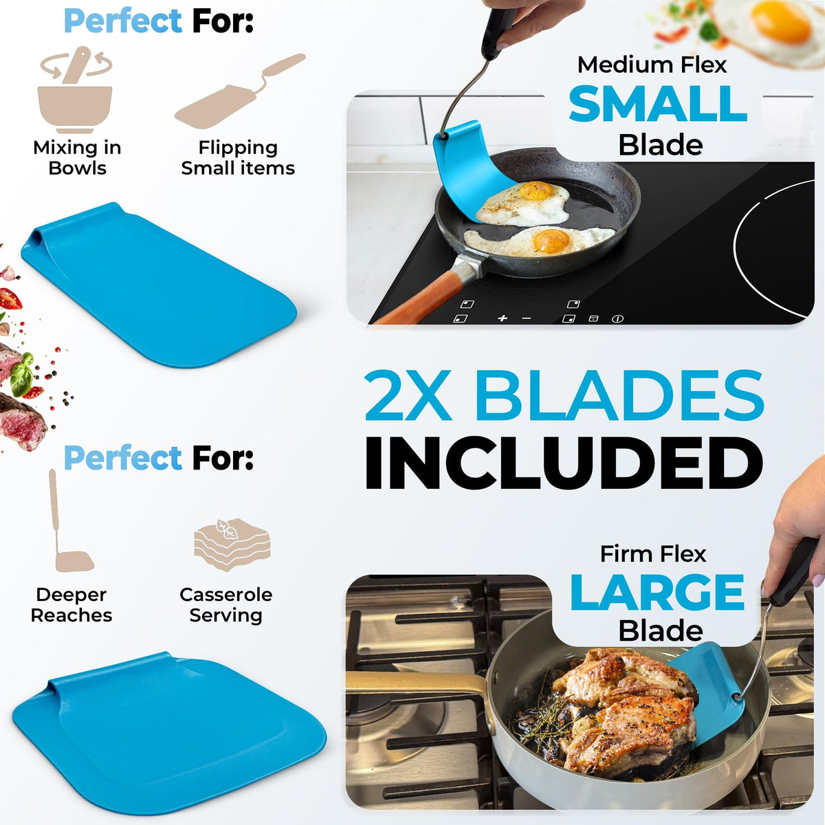 🍳 Adjustable-Angle Spatula – Perfect for Air Fryers & Griddles ✨