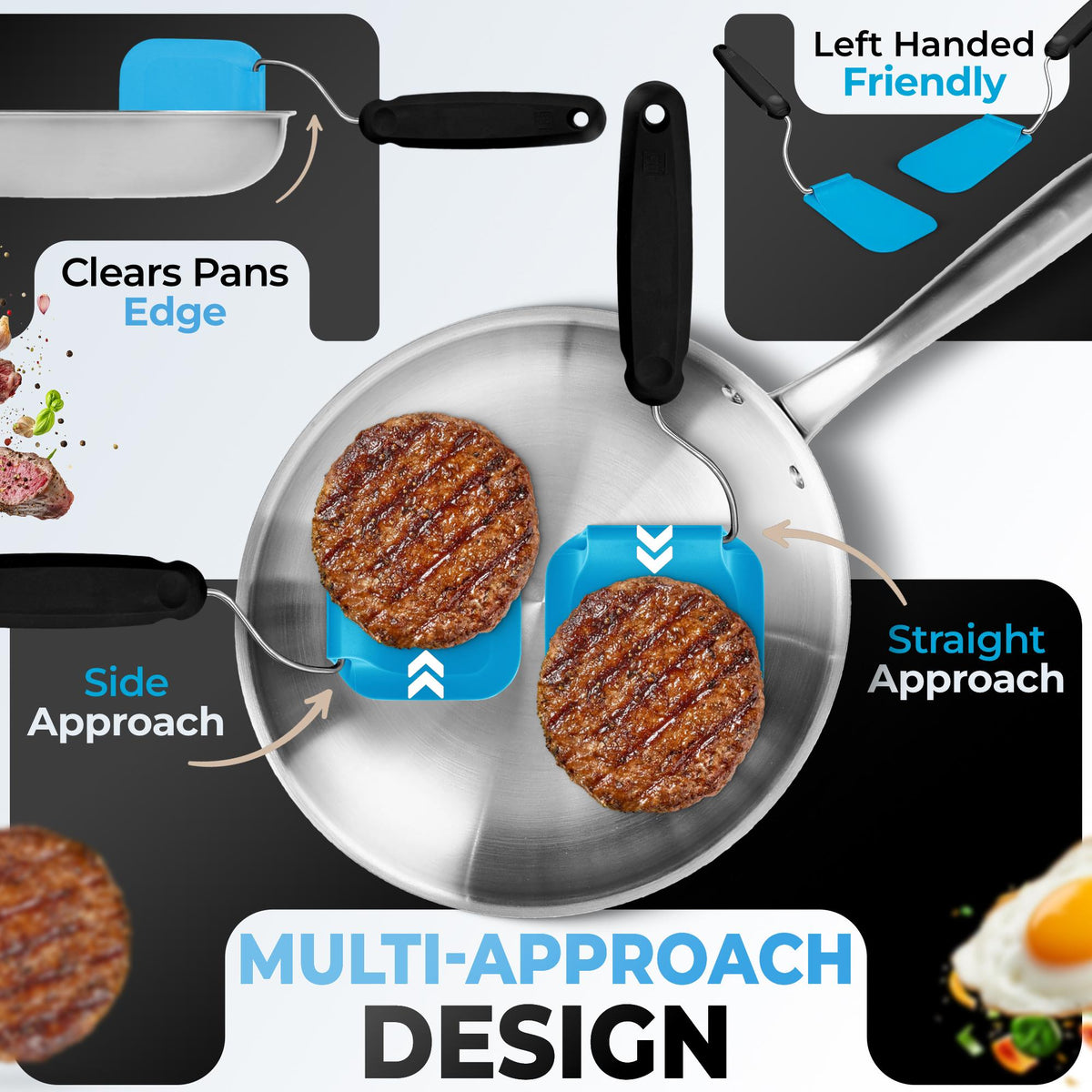 🍳 Adjustable-Angle Spatula – Perfect for Air Fryers & Griddles ✨