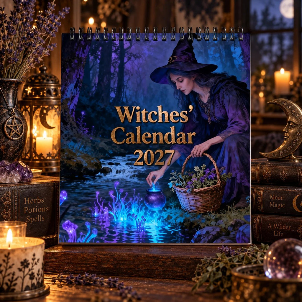 🧙‍♀️🌙 Witches' Calendar 2027 – 12-Month Mystical Wall Calendar for Magic Lovers ✨
