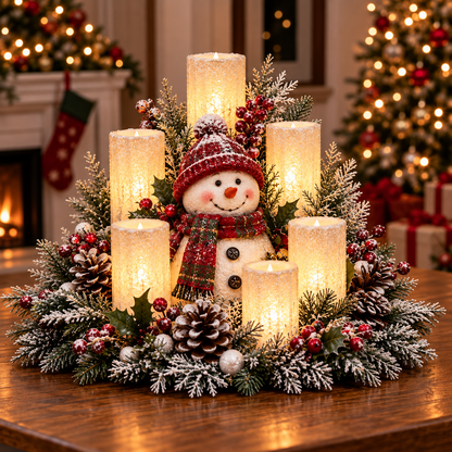 🎅🎄 Christmas Santa Table Centerpiece – Festive Winter Holiday Decor！！！✨✨