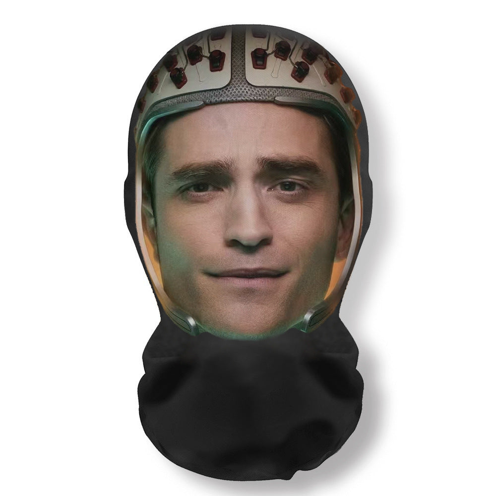 🎭 3D Mask Realistic Mask Role Playing Prop Fun Black Mesh Headset Halloween Funny (3PCS) 🎃👻
