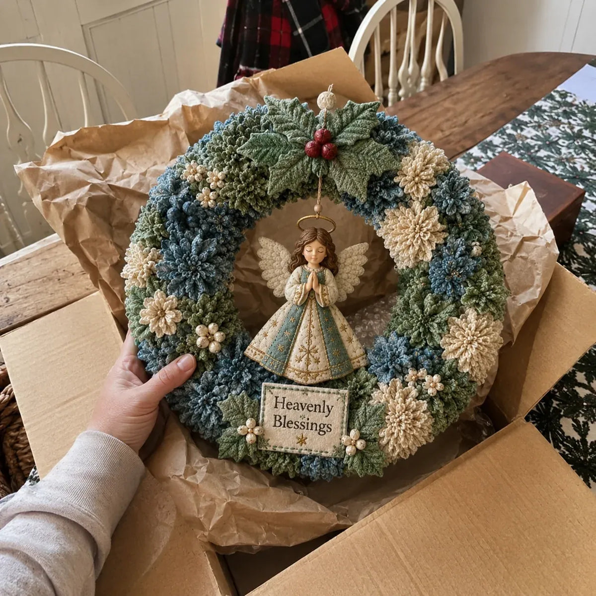 ✨ Make A Christmas Wreath You'll Be Proud To Display 🎄❤️ 3D Fabric Poke DIY Kit With Tutorial & Guide Included