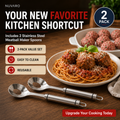 2PCS-Stainless Steel Meatball Maker Spoon – Make Perfect Meatballs Without Messy Hands