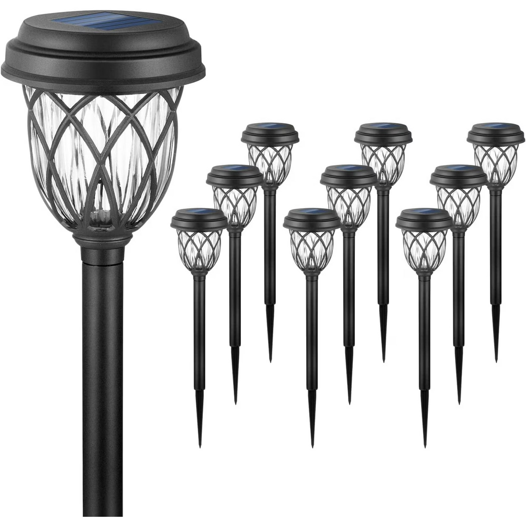 2 Pack Solar Pathway Lights for Outdoor Garden, Walkway & Driveway