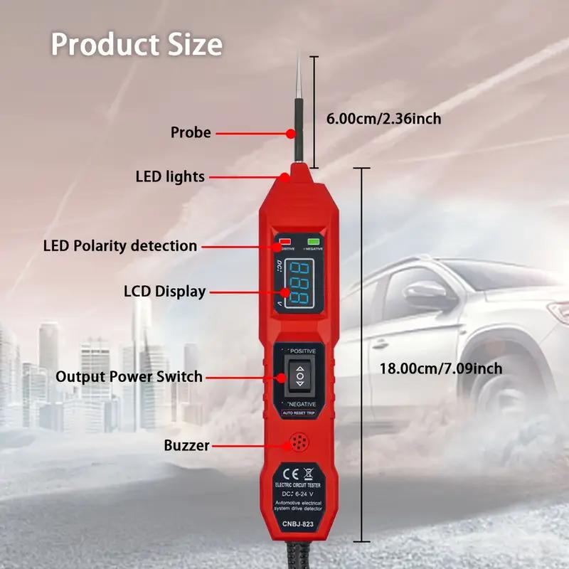 6V-24V DC Automotive Circuit Probe Tester🛠️🔌