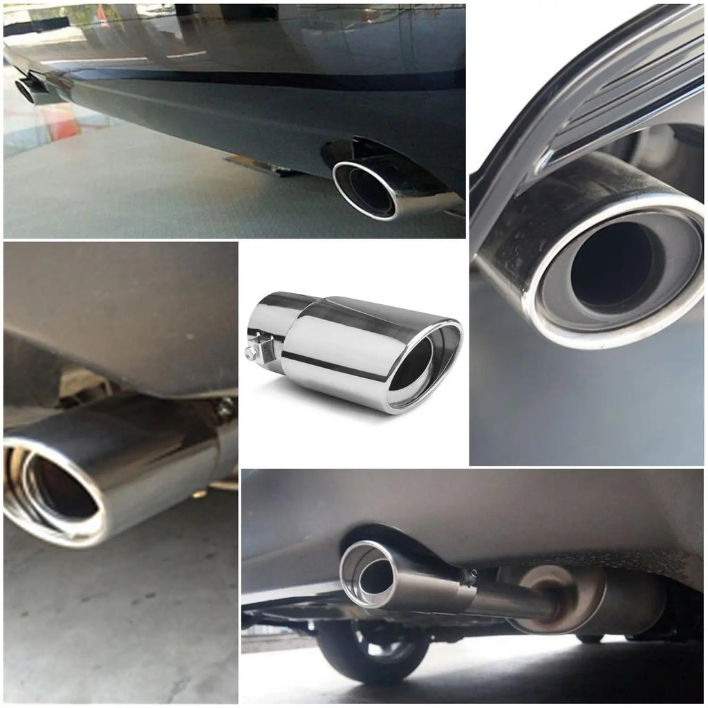 Universal Stainless Steel Car Exhaust Muffler Tip Trim Decor