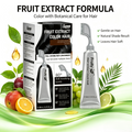 Fruit Extract Hair Dye Comb / Hair Dye Cream — Portable Home Use, Gentle Plant-Based Hair Dye for Full Hair Coloring, Reusable No Mix Hair Color