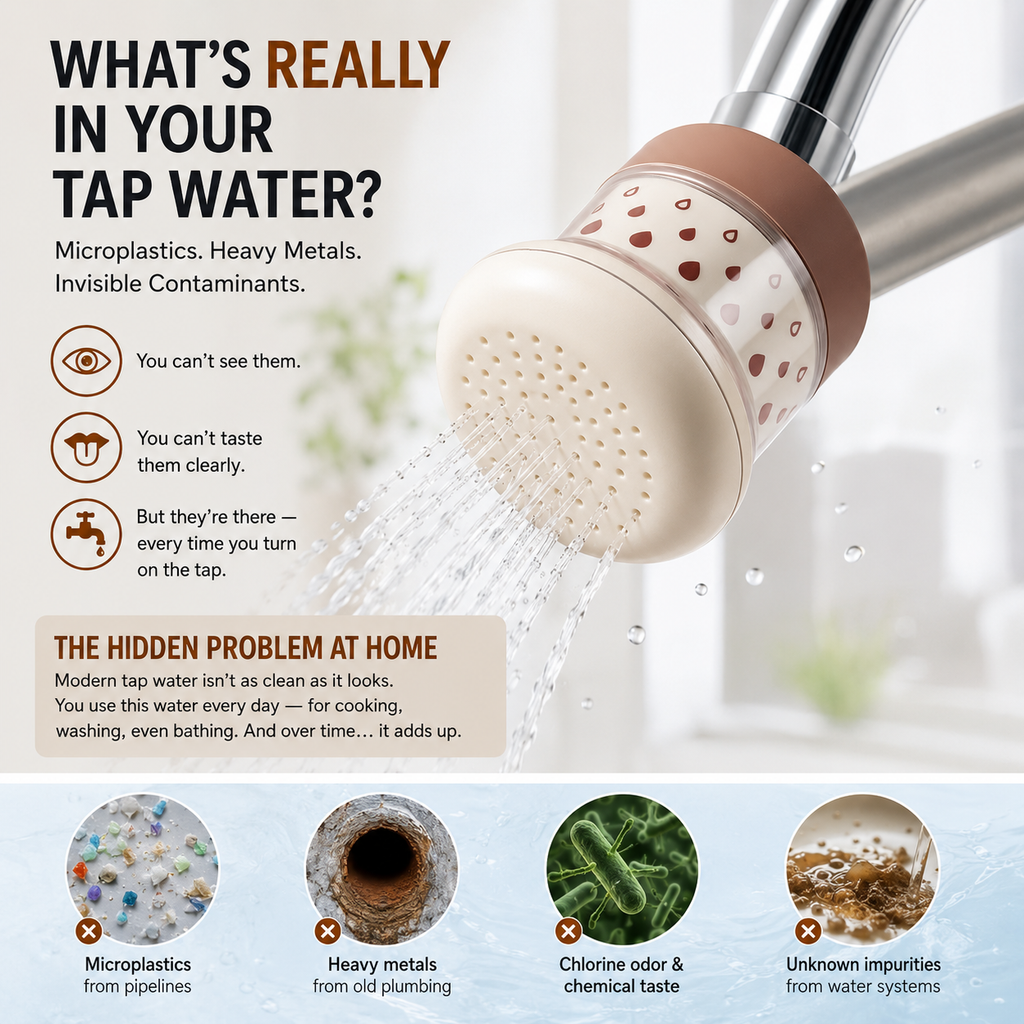 ✨ Cleaner Water. Better Living. 5-Layer Faucet Water Filter💧