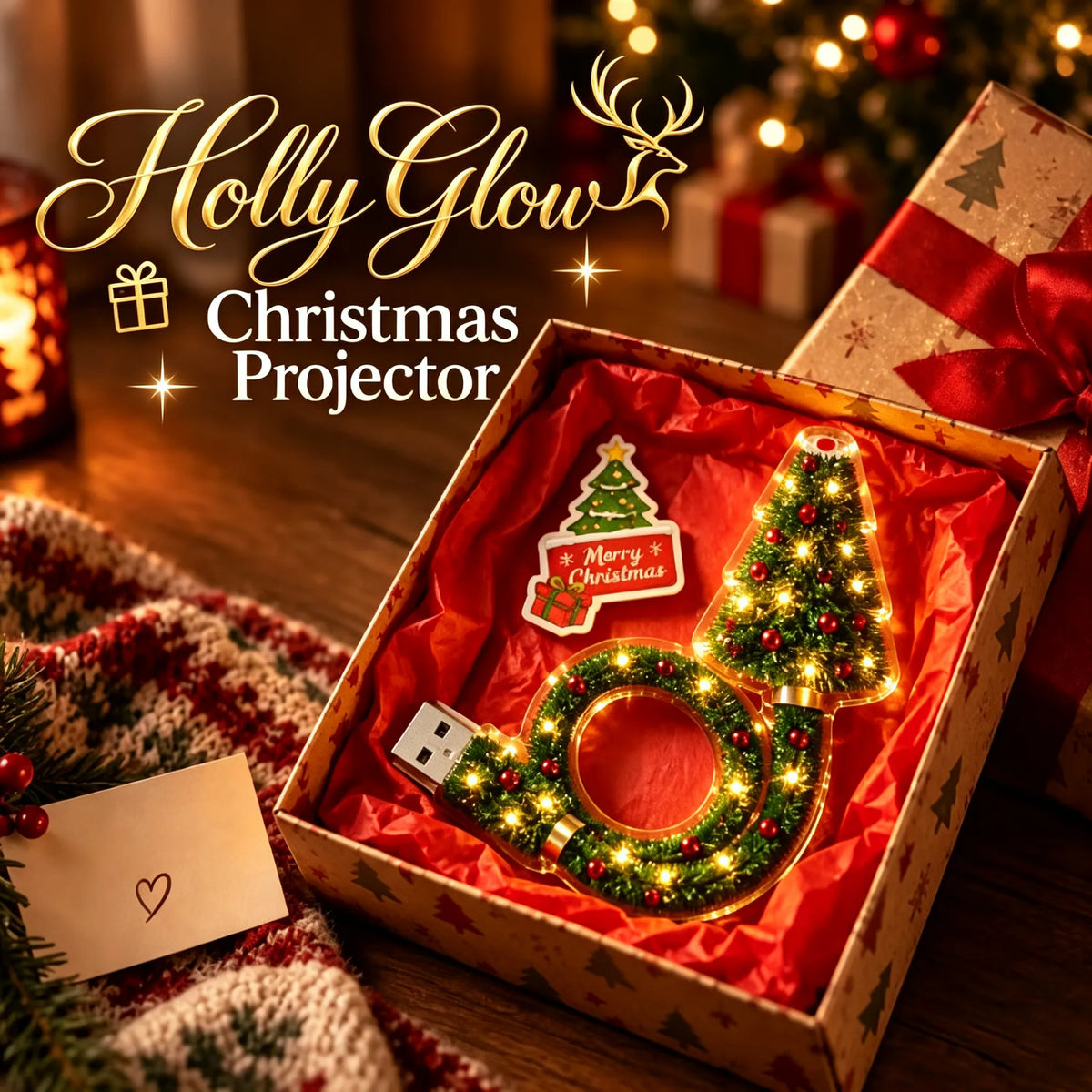 🎄✨ Christmas Ceiling Projection Light – 6 Magical Holiday Designs in One Lamp 🌟