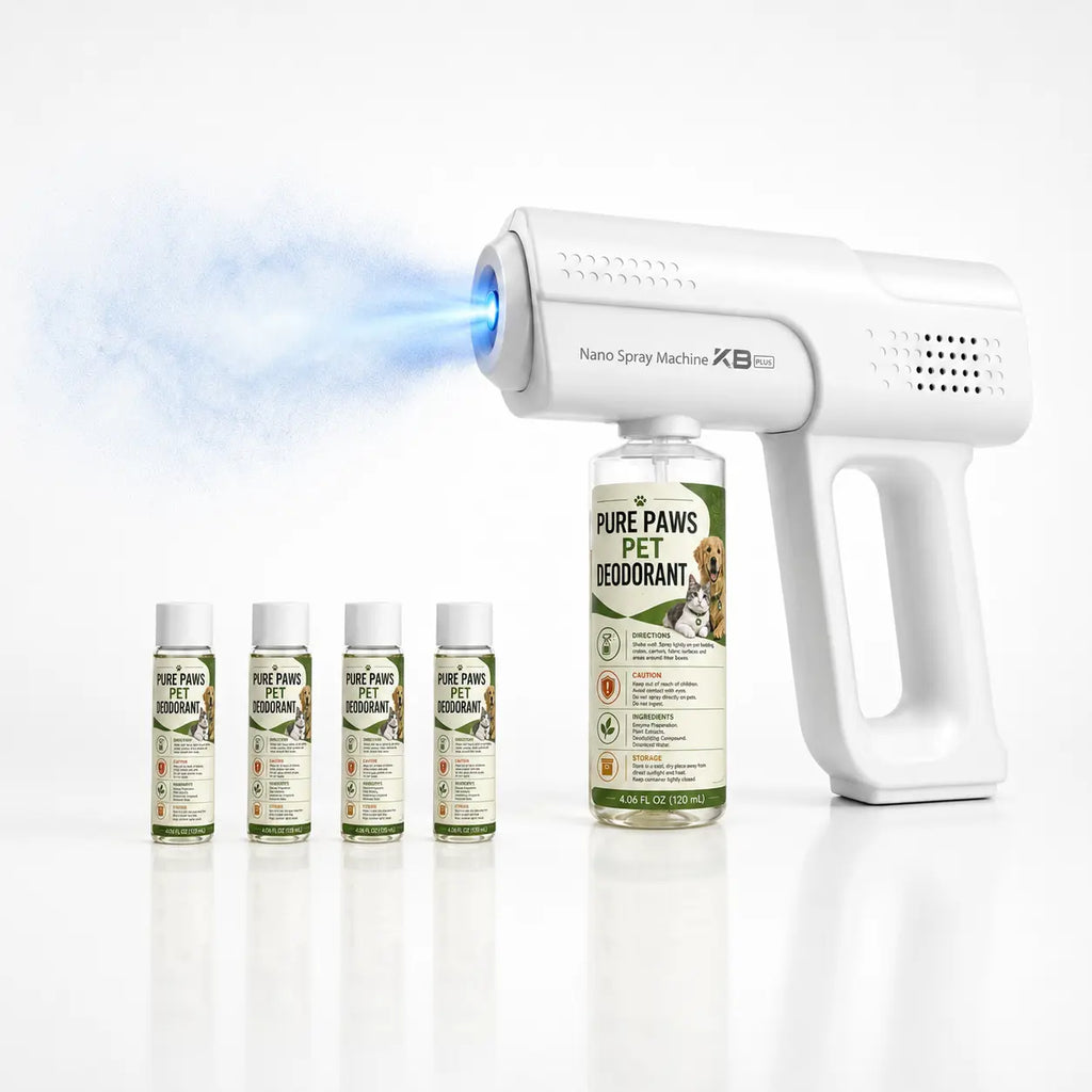 ✨🐶Nano Blue Light Probiotic Deodorizer, indoor odor removal, pet deodorant. Bio-enzymes break down urine, disinfect and deodorize, Plant-extracted, safe and non-toxic for pets, Floral scent Air Freshener Spray