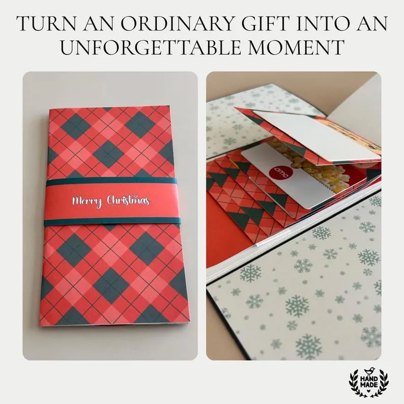 🎁LAST DAY 50% OFF - 🎄✨ Handmade Merry Christmas Gift Card Holder💖