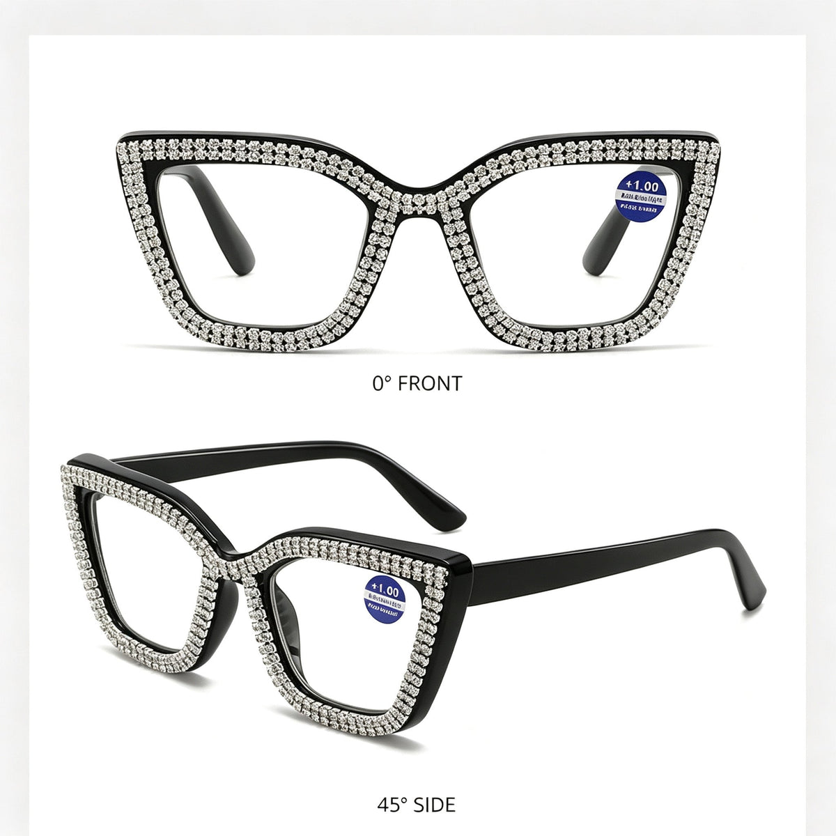 🔥Best Seller- 🐱Cat Eye Anti-Blue Light Reading Glasses 💎Diamond Inlaid