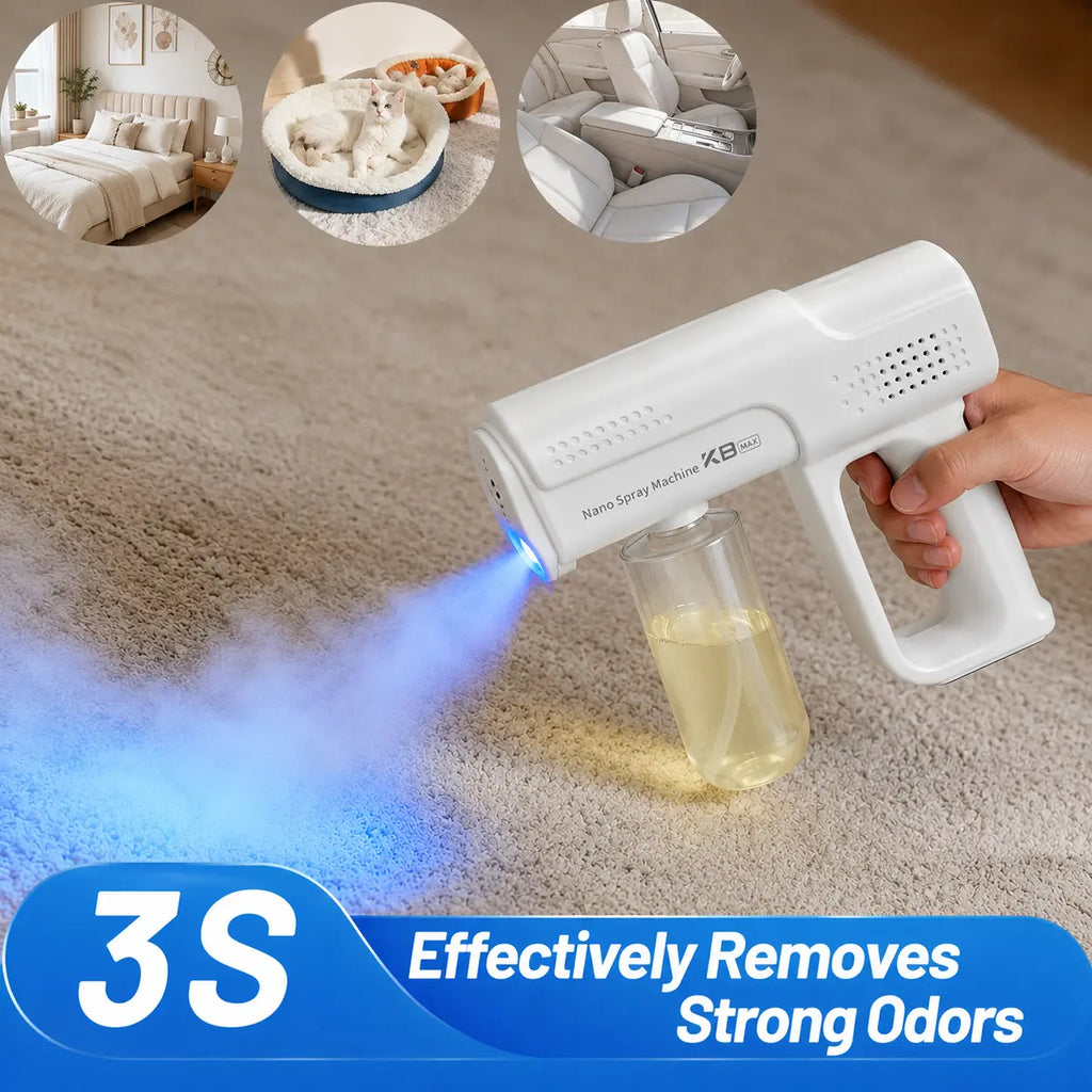 ✨🐶Nano Blue Light Probiotic Deodorizer, indoor odor removal, pet deodorant. Bio-enzymes break down urine, disinfect and deodorize, Plant-extracted, safe and non-toxic for pets, Floral scent Air Freshener Spray