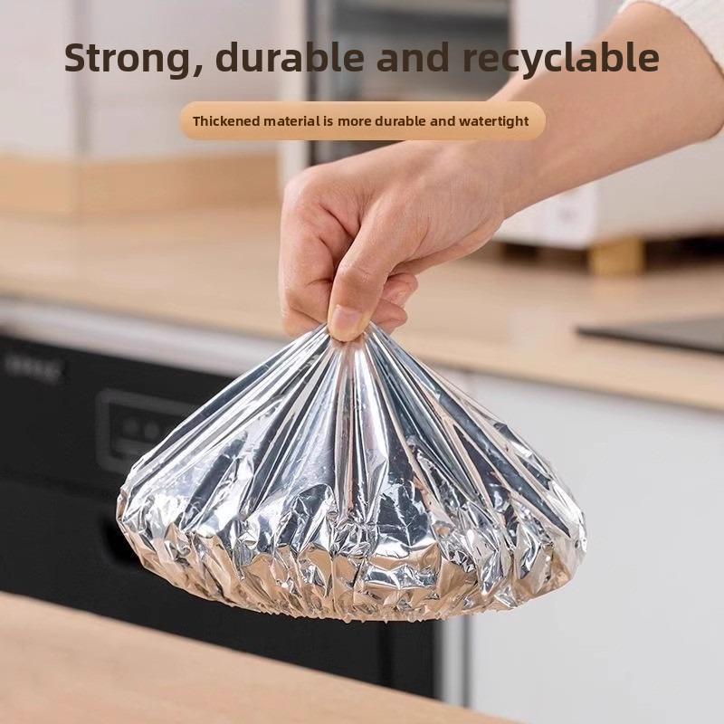 50 PCS Aluminum Foil Heat-Retaining Food Covers – Home Dining Table Insulation & Freshness Keeper