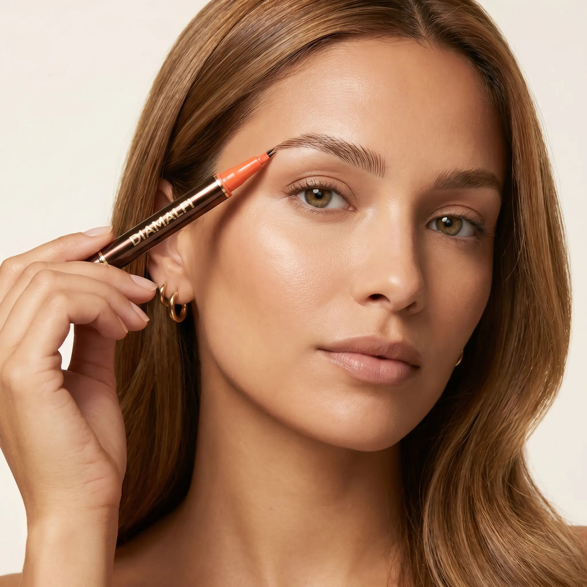 Dual-Ended Ultra-Fine Tip Eyebrow Pencil—Suitable for Beards and Eyebrows—Waterproof, Long-Lasting, and Smudge-Proof