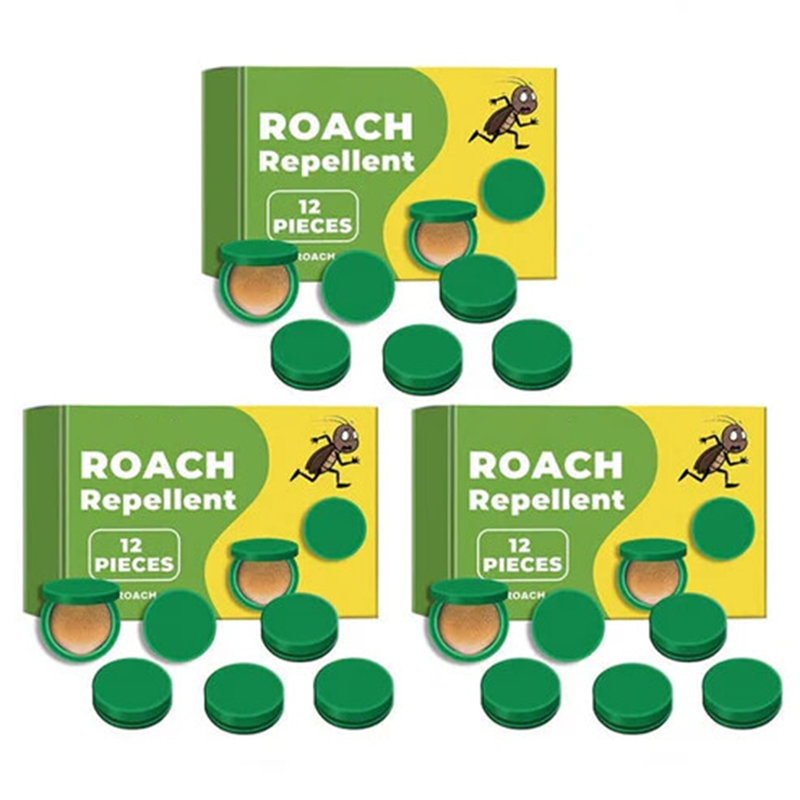 🪳 12-Piece Roach Bait Station Set – Indoor Cockroach & Crawling Pest Control