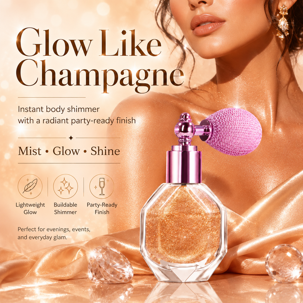 ✨💖 Magic Shimmer Highlighter Spray for Face, Body & Hair 🌟🌟