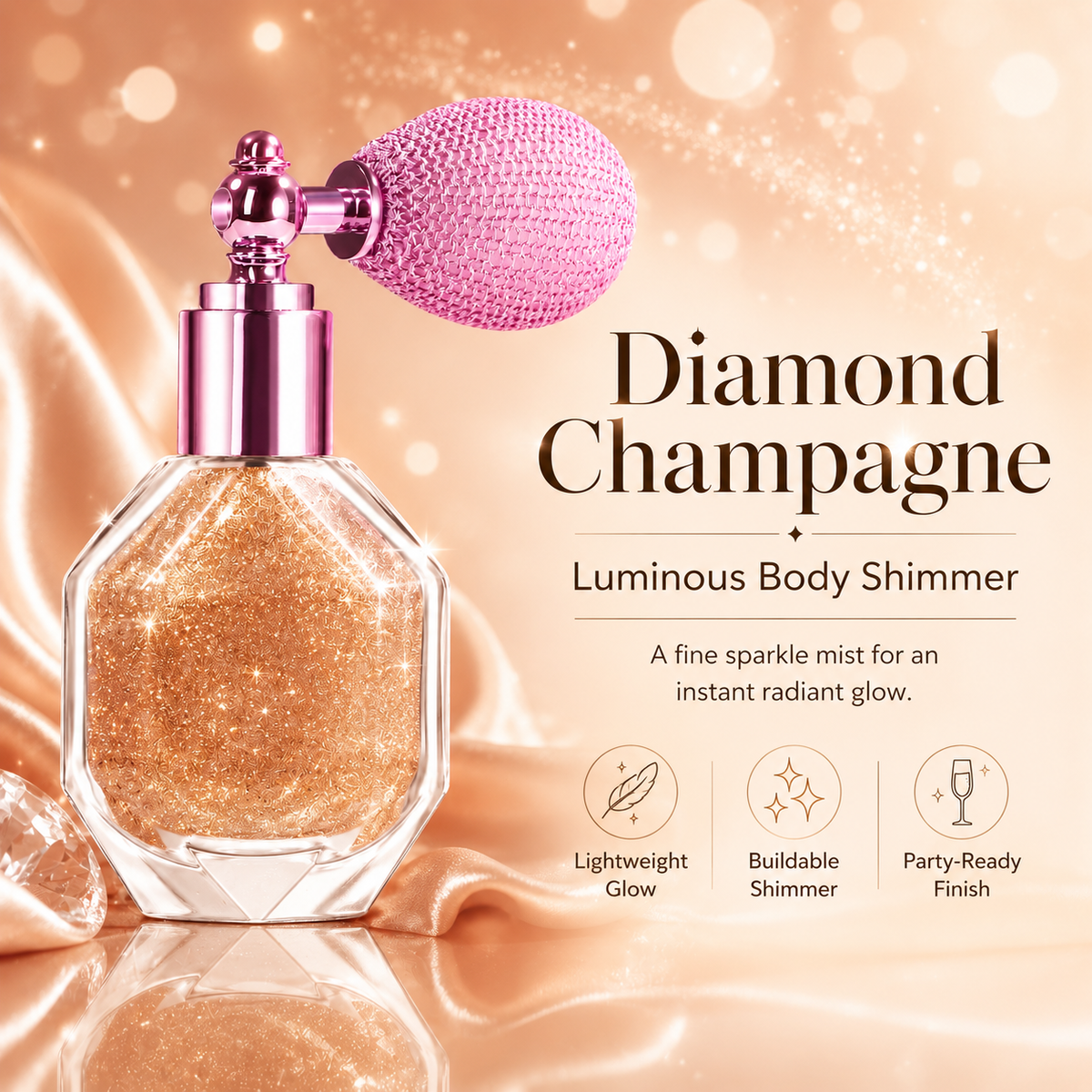 ✨💖 Magic Shimmer Highlighter Spray for Face, Body & Hair 🌟🌟