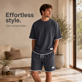 🔥Men's Casual Waffle Knit 2-Piece Set