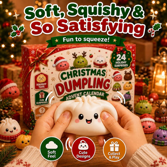 🎅🎅 CHRISTMAS SPECIAL | 24 Days of Mini Squishies – Cute 2026 Advent Calendar with Daily Dumpling Surprises
