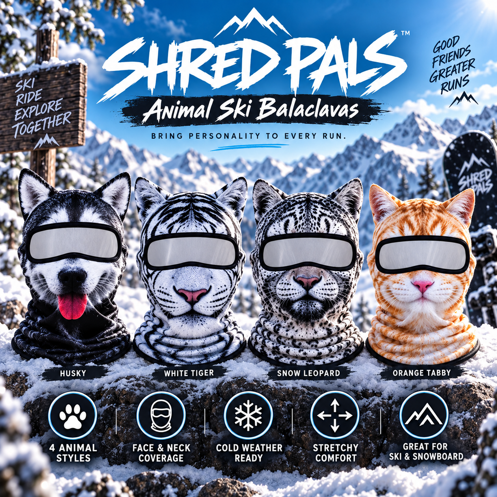 🐾❄️ Snow Crew – Animal-Style Winter Balaclava❄️❄️
