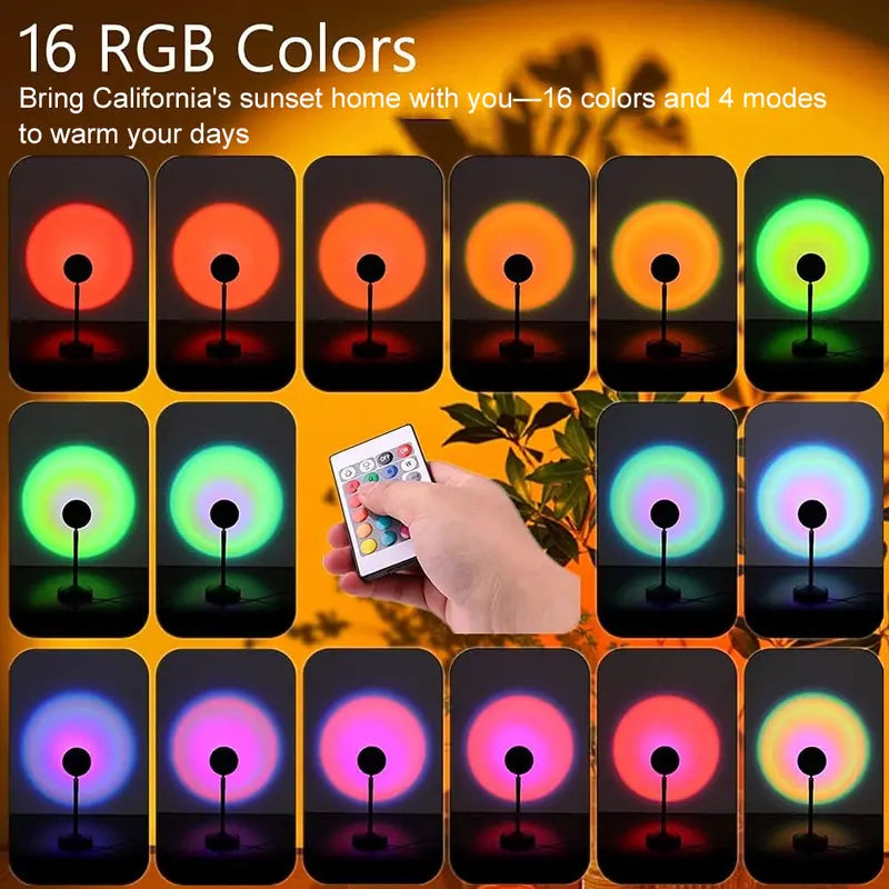 🌅✨ Bring the Sunset Home – Upgraded Sunset Lamp Projector for Stunning Golden-Hour Ambience🌙