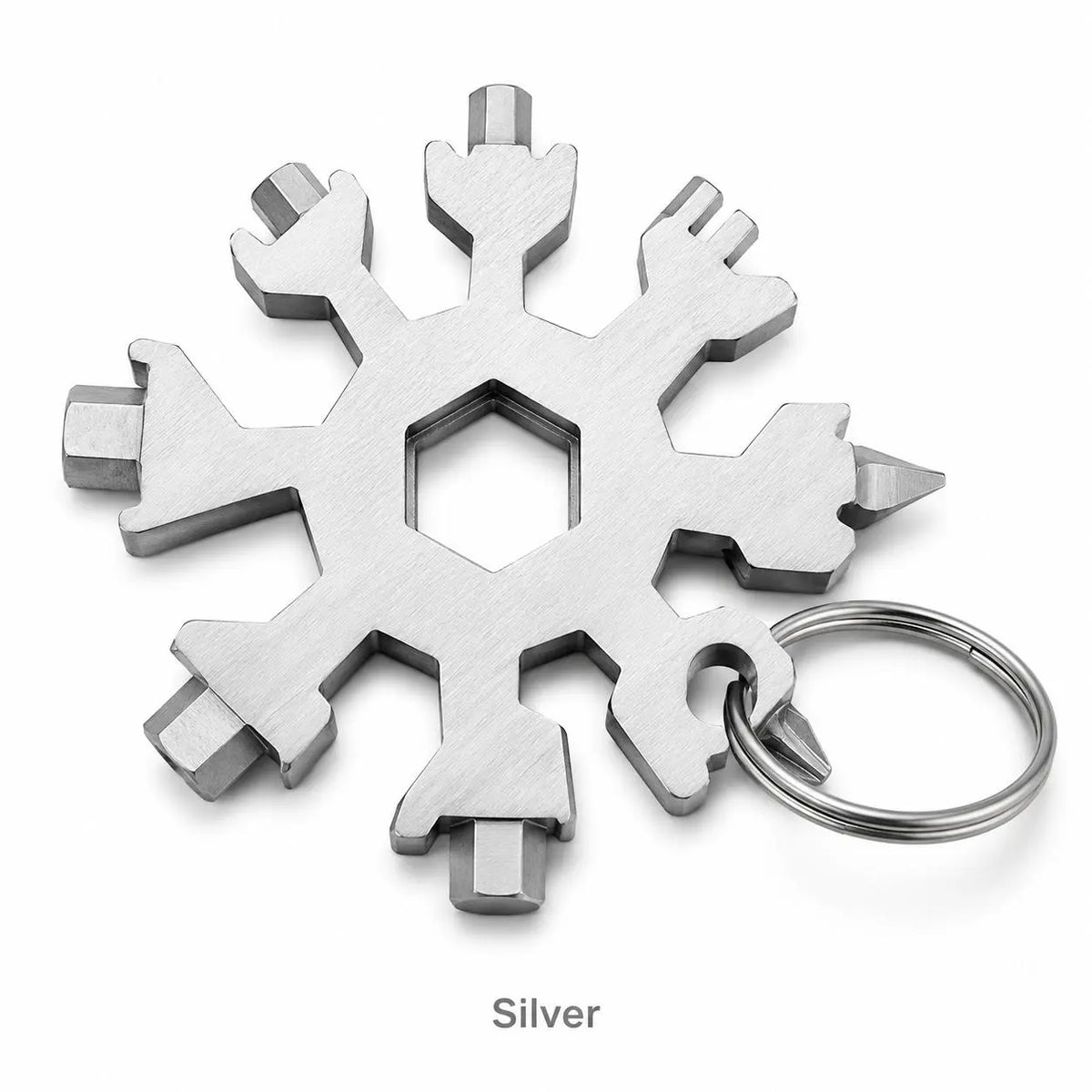 ❄️🛠️ 2-Pack Viral 18-in-1 Snowflake Multi-Tool Stainless Steel Portable Wrench 🔧✨