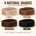 Non-slip adjustable velvet headband for wigs and headscarves – wig grip band (2-pack)