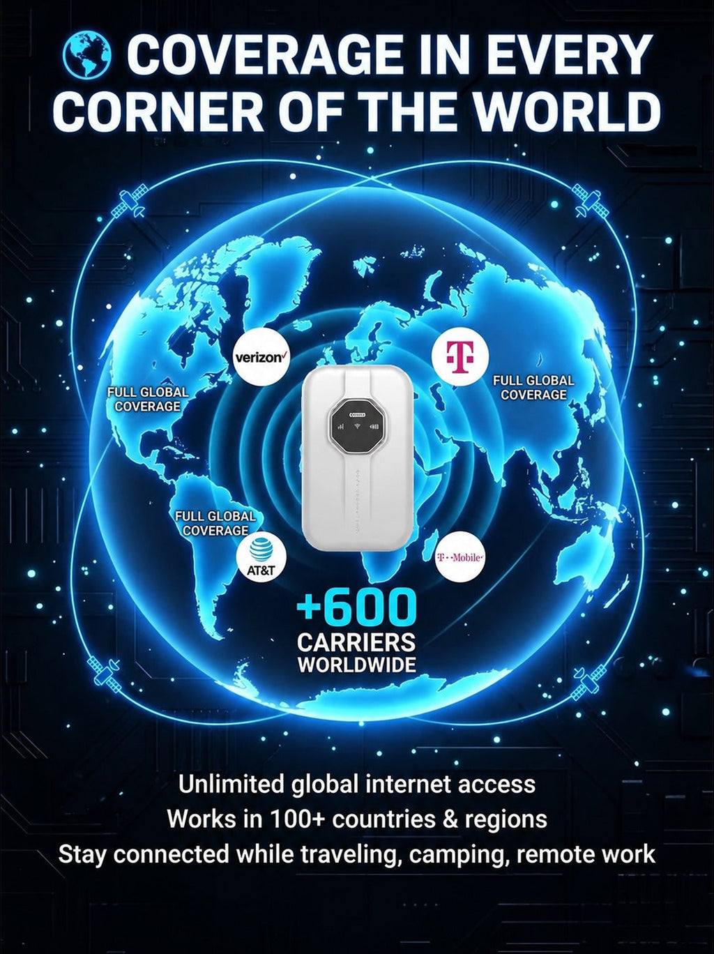 Global Coverage Boundless Portable WiFi