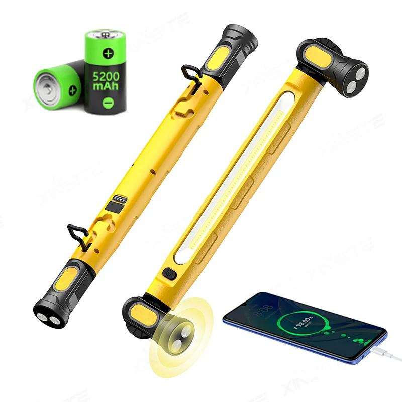 🔥Under Hood Work Light Bar, 3000LM LED Magnetic Light Bar with Hooks, 5200mAh