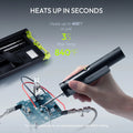 💯Cordless Soldering Iron Set – 3-Second Heat-Up to 400°F, 140W Plugged In / 60W Cordless, Smart PID Control, C245 Tips, USB-C & Power Bank Compatible