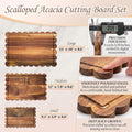 🎖️Handcrafted Acacia Square Shaped Cheese Charcuterie Set