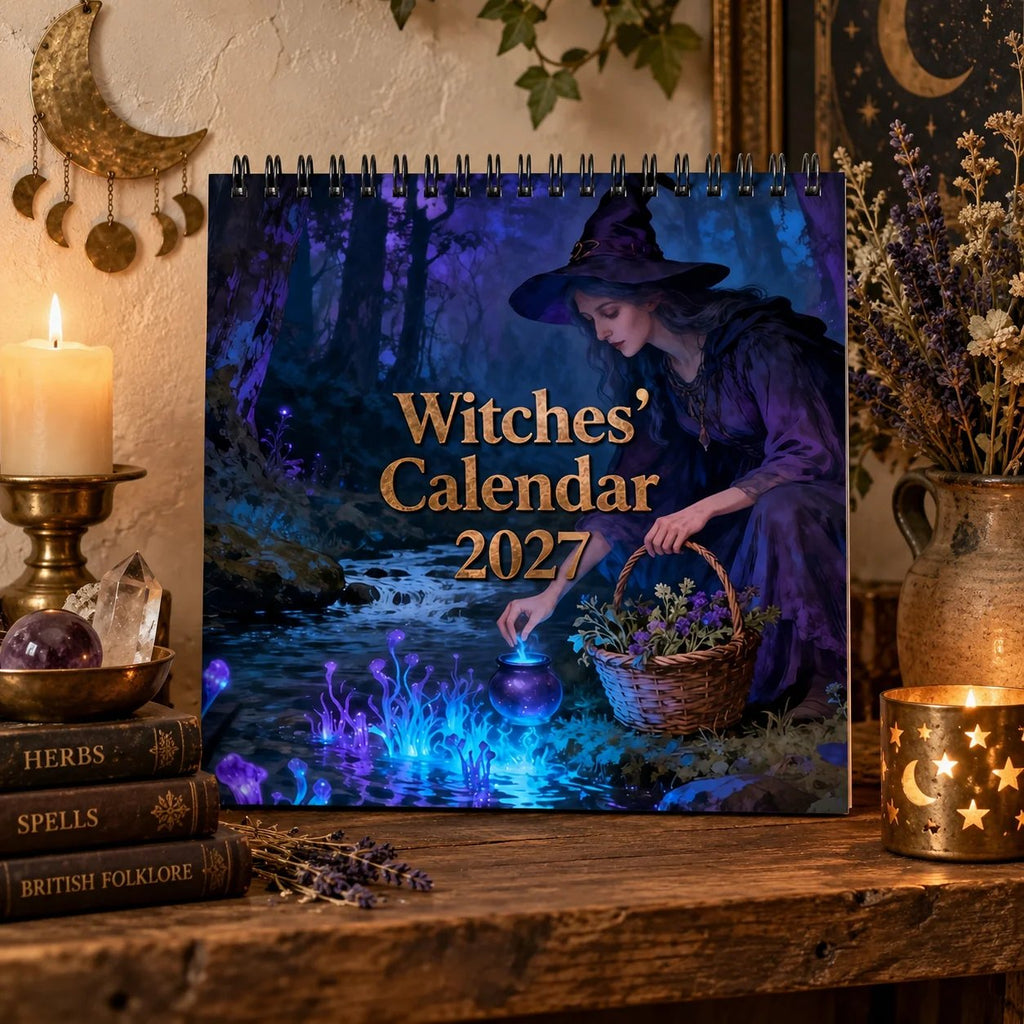 🧙‍♀️🌙 Witches' Calendar 2027 – 12-Month Mystical Wall Calendar for Magic Lovers ✨