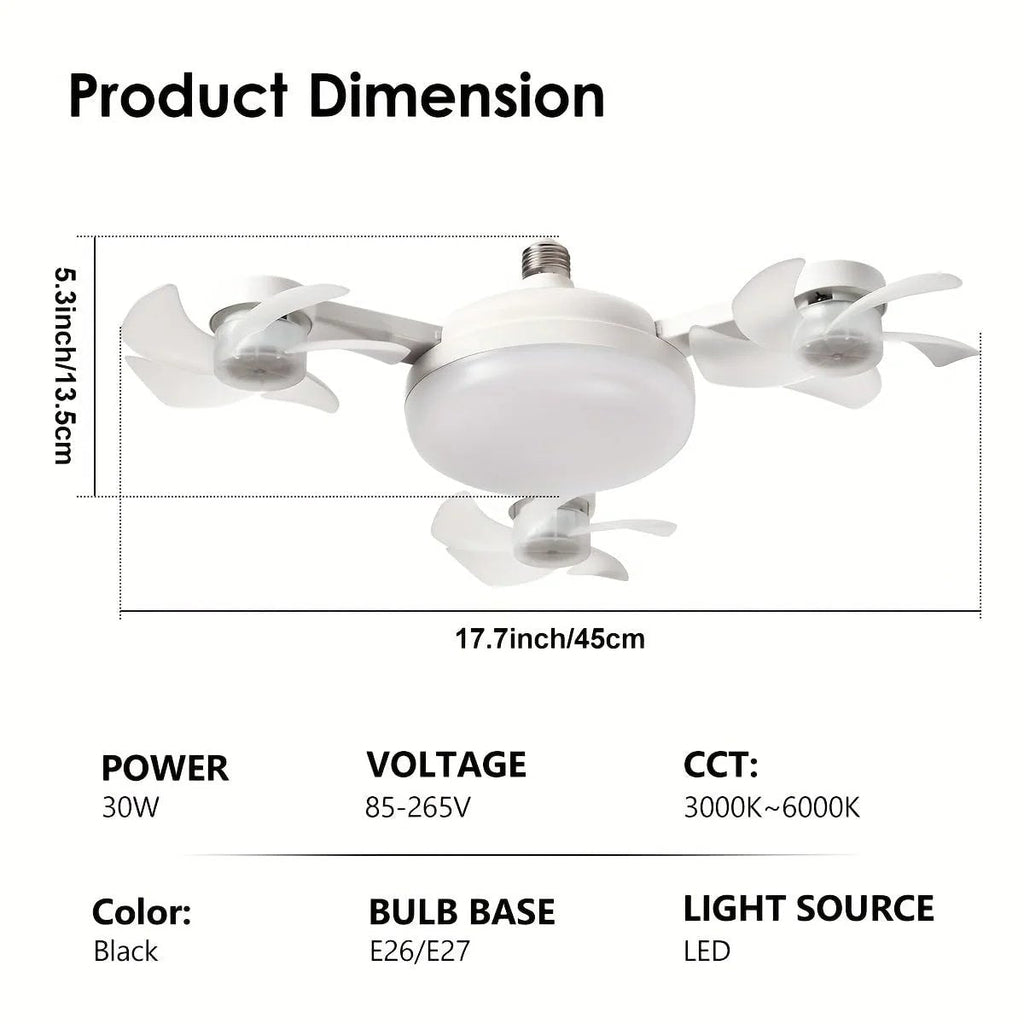 🔥10K+ SOLD LAST WEEK! - 🏆🚁 2026 New Plug-In Smart Ceiling Fan Light